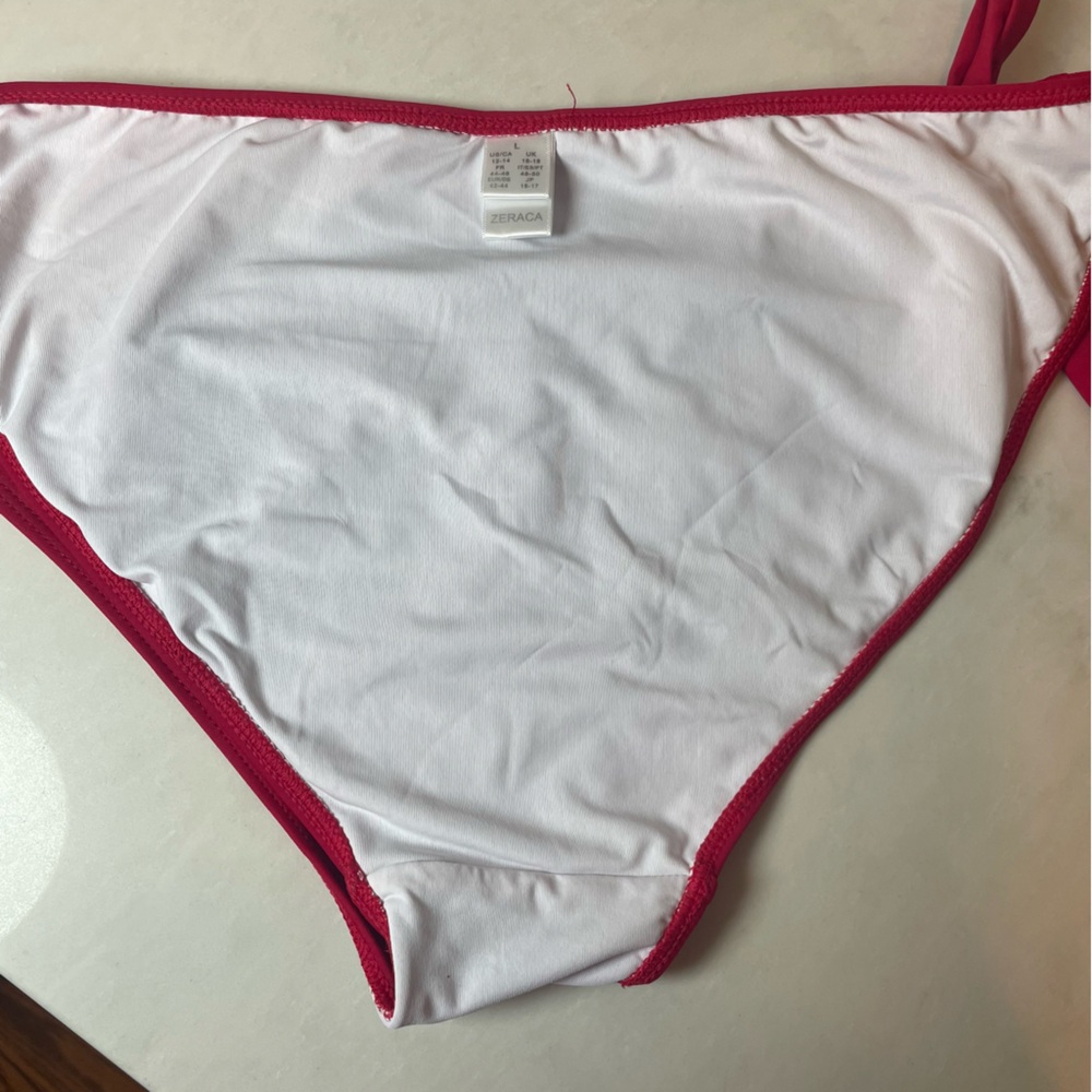 Zeraca Cherry Crisscross String Bikini - Size L - image 6